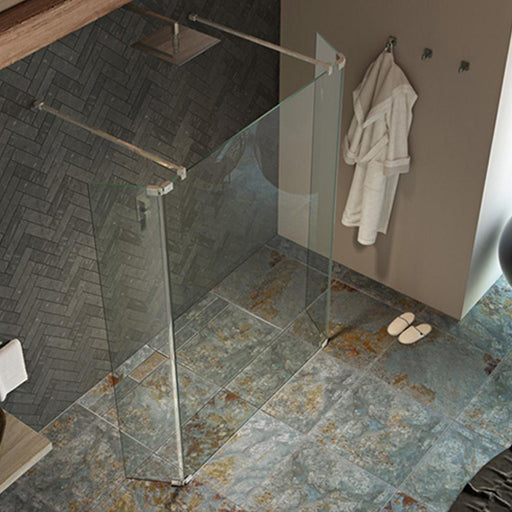 Kudos Ultimate2 8mm Wetroom Panels 300mm Left Hand - Unbeatable Bathrooms