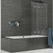 Kudos Inspire Four Panel In-Fold Bath Screen - Unbeatable Bathrooms