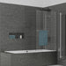 Kudos Inspire Two Panel Out-Swing Bath Screen - Unbeatable Bathrooms
