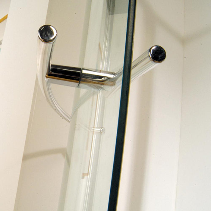 Kudos Original Bowed Pivot Shower Door - 6mm Glass - Unbeatable Bathrooms