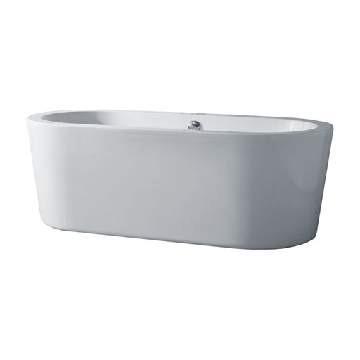 Essential Pebble 1700 x 800mm Oval Freestanding Double Ended Bath - Unbeatable Bathrooms