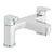 Vado Life Two Hole Deck Mounted Bath Filler - Unbeatable Bathrooms