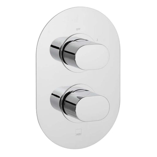 Vado Life Two Outlet Two Handle Wall Mounted Thermostatic Shower Valve - Unbeatable Bathrooms