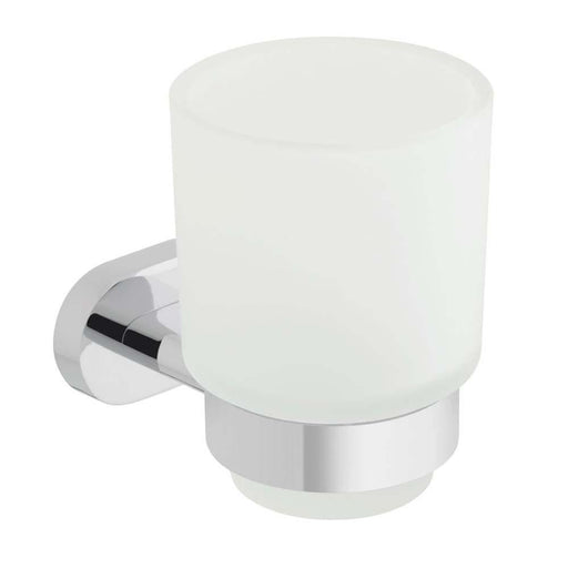 Vado Life Frosted Wall Mounted Glass Tumbler & Holder - Unbeatable Bathrooms