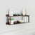 Platform Wall-Hung 2 Shelf Unit - Walnut - Unbeatable Bathrooms