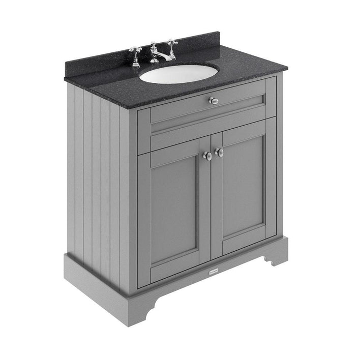 Hudson Reed Old London Vanity Unit with Marble Top - Floor Standing Unit - Unbeatable Bathrooms