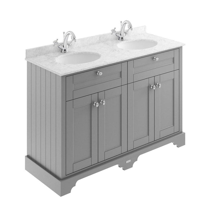 Hudson Reed Old London Vanity Unit with Marble Top - Floor Standing Unit - Unbeatable Bathrooms