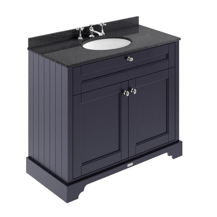 Hudson Reed Old London Vanity Unit with Marble Top - Floor Standing Unit - Unbeatable Bathrooms