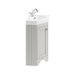 Hudson Reed Old London 600mm Cloakroom Corner Vanity Unit - Floor Standing 1 Door Unit with Basin - Unbeatable Bathrooms