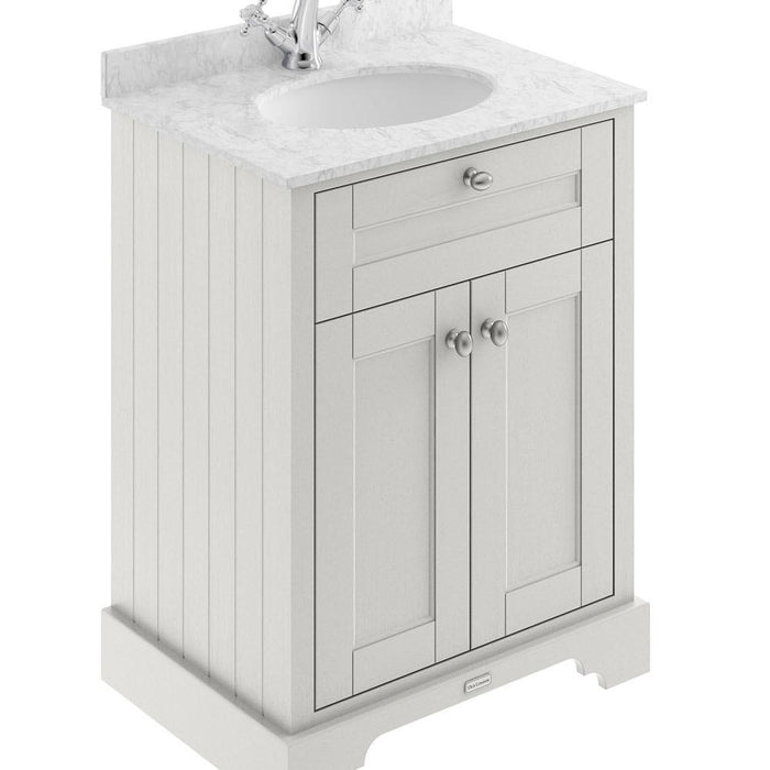 Hudson Reed Old London Vanity Unit with Marble Top - Floor Standing Unit - Unbeatable Bathrooms