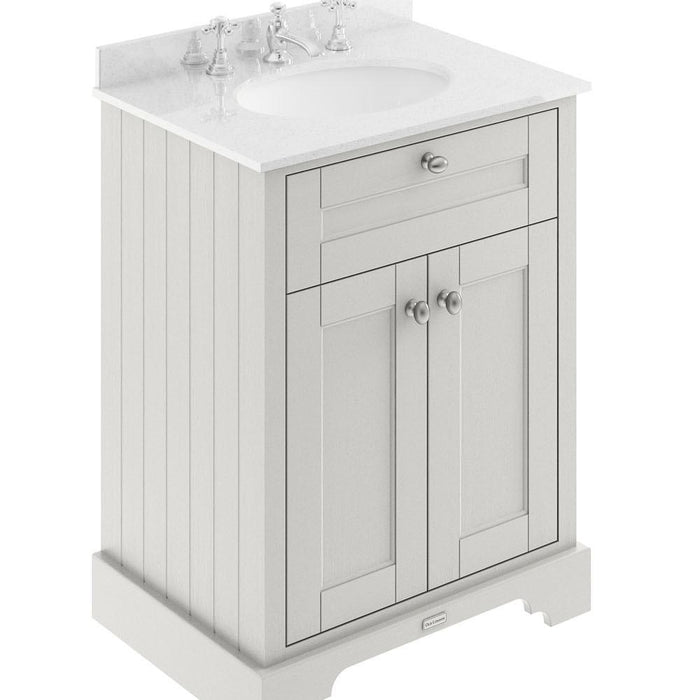 Hudson Reed Old London Vanity Unit with Marble Top - Floor Standing Unit - Unbeatable Bathrooms