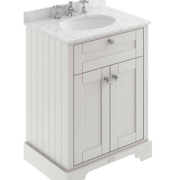 Hudson Reed Old London Vanity Unit with Marble Top - Floor Standing Unit - Unbeatable Bathrooms