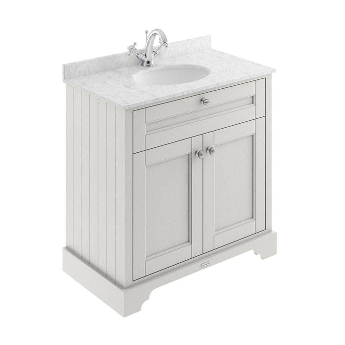 Hudson Reed Old London Vanity Unit with Marble Top - Floor Standing Unit - Unbeatable Bathrooms