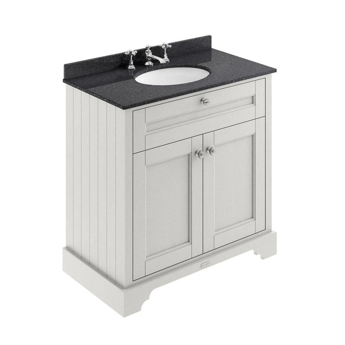 Hudson Reed Old London Vanity Unit with Marble Top - Floor Standing Unit - Unbeatable Bathrooms