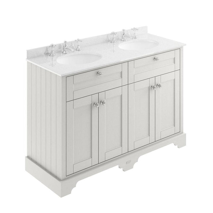 Hudson Reed Old London Vanity Unit with Marble Top - Floor Standing Unit - Unbeatable Bathrooms
