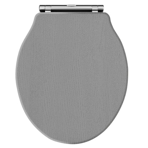 Hudson Reed Chancery Soft Close Toilet Seat - Storm Grey - Unbeatable Bathrooms