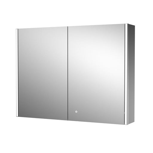 Hudson Reed Leda LED Touch Sensor 2 Door Mirror Cabinet - Unbeatable Bathrooms