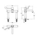 Armitage Shanks Markwik 21+ 2 Hole Thermostatic Basin Mixer, Single Sequential Lever, Demountable - Unbeatable Bathrooms