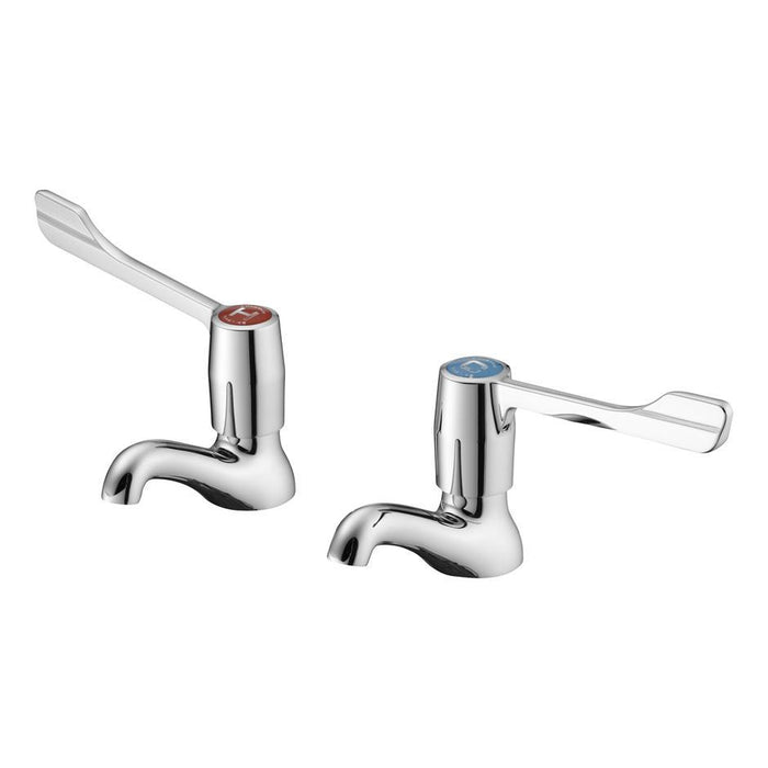Armitage Shanks Markwik -1/2inch Pillar Taps, Raised Nose, Inlets Screwed -1/2inch Bsp Male - Unbeatable Bathrooms