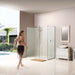 Matki Boutique Rectangle Wet Room Corner Shower Enclosure with 2 Panels & Hinge Panel - Unbeatable Bathrooms