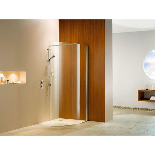 Matki Curved Wet Room Panel with Safety Glass Panel and Brace Bar - Unbeatable Bathrooms