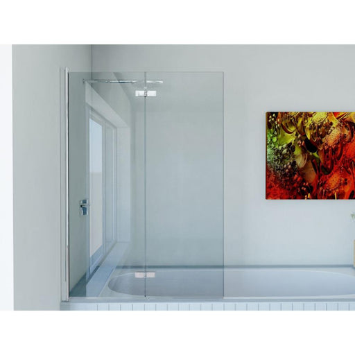 Matki Eleganza 1065mm Folding Bath Screen with Glass Guard - Unbeatable Bathrooms