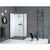 Matki Corner Reverse 1200mm Sliding Door with Glass Guard, Bronze Finish and Side Panel - Unbeatable Bathrooms