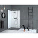 Matki Corner Reverse 1100mm Sliding Door with Glass Guard, Bronze Finish and Side Panel - Unbeatable Bathrooms