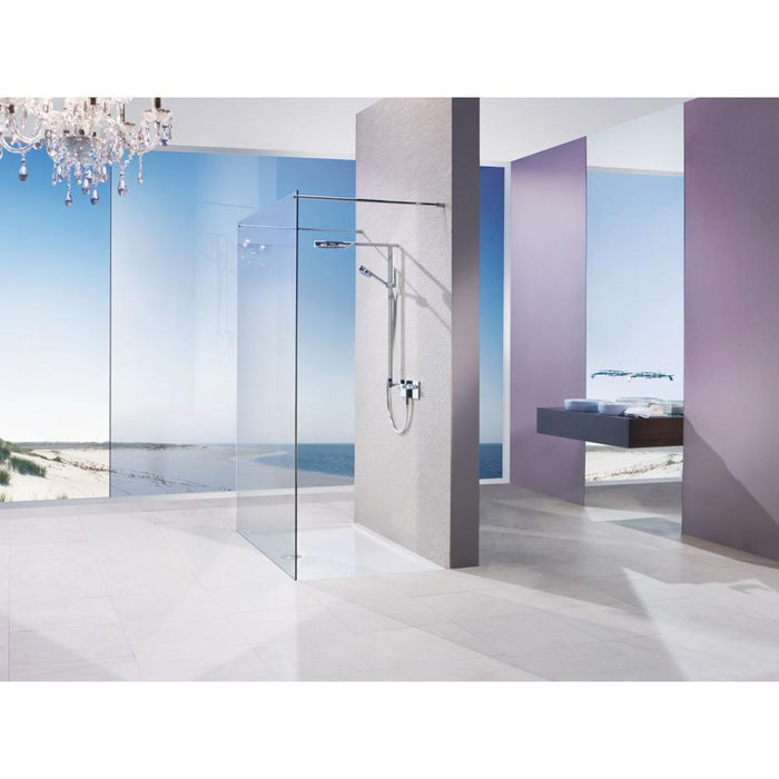 Matki Twin Entrance Wet Room Panel with Glass Guard - Unbeatable Bathrooms