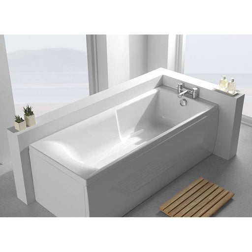 Carron Matrix 2 Tao Hole Carronite Bath - White - Unbeatable Bathrooms