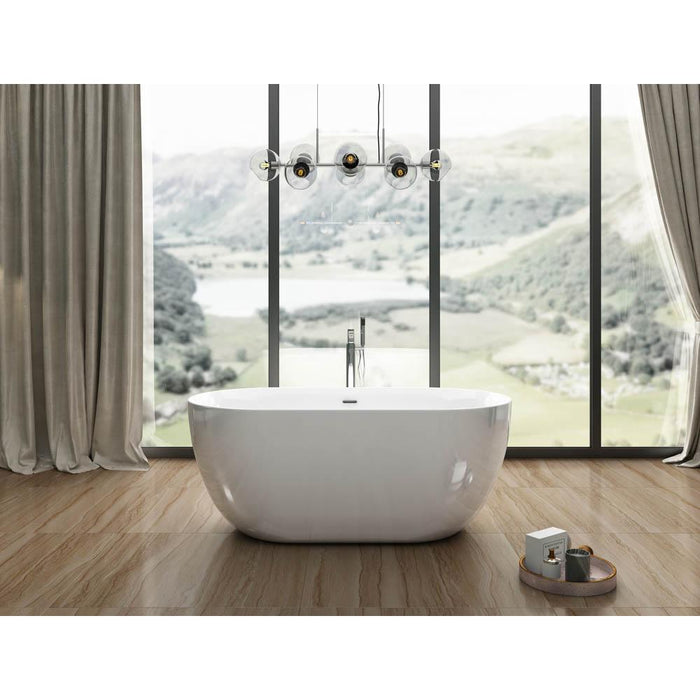 Charlotte Edwards Mayfair 15/1800mm Slim-Edged Freestanding Bath - Unbeatable Bathrooms