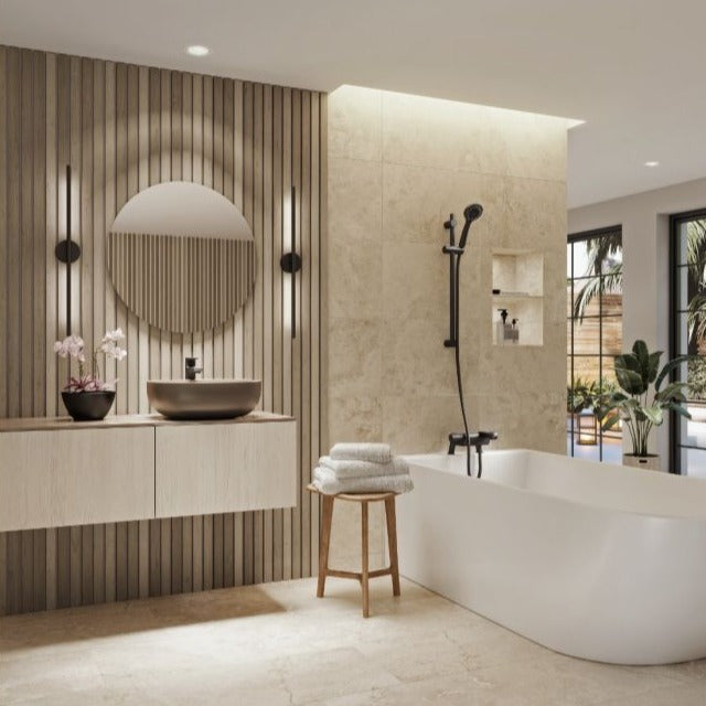 Aqualisa Midas 220 Thermostatic Bath & Shower Mixer - Matt Black - Unbeatable Bathrooms
