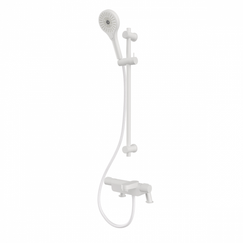Aqualisa Midas 220 Thermostatic Bath & Shower Mixer - Matt White - Unbeatable Bathrooms