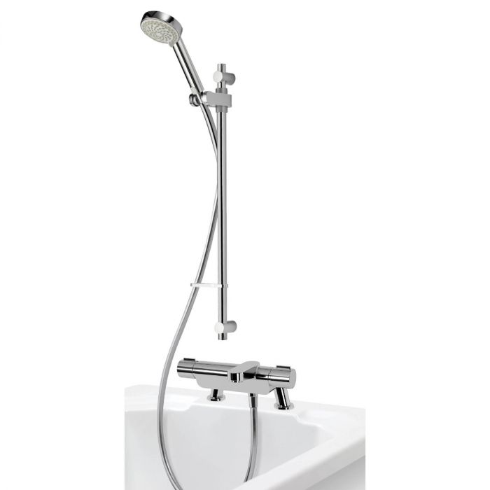 Aqualisa Midas 220 Thermostatic Bath & Shower Mixer - Chrome - Unbeatable Bathrooms