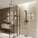 Aqualisa Midas 220 Thermostatic Bar Mixer Shower with Adjustable Head - Matt Black - Unbeatable Bathrooms