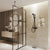 Aqualisa Midas 220 Thermostatic Bar Mixer Shower with Adjustable Head - Matt Black - Unbeatable Bathrooms