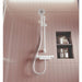 Aqualisa Midas 220 Thermostatic Bar Mixer Shower with Adjustable Head - Matt White - Unbeatable Bathrooms