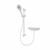 Aqualisa Midas 220 Thermostatic Bar Mixer Shower with Adjustable Head - Matt White - Unbeatable Bathrooms