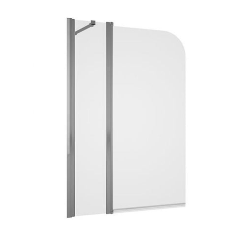 Tissino Messina Double Panel Curved Bath Screen - Unbeatable Bathrooms