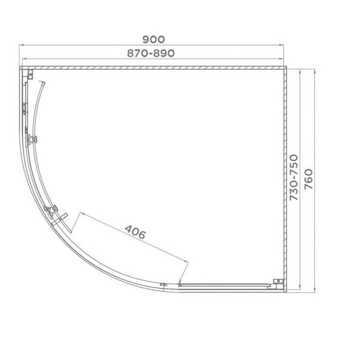 Tissino Klas Offset Quadrant - Unbeatable Bathrooms
