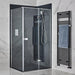 Tissino Lugano Frameless Hinged Door & In-Line Panel - Unbeatable Bathrooms