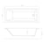 Tissino Lorenzo Eco 1700 x 700mm Single Ended Bath - Unbeatable Bathrooms