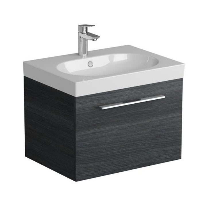 Tissino Angelo 600/700mm Vanity Unit - Wall Hung 1 Drawer Unit - Unbeatable Bathrooms