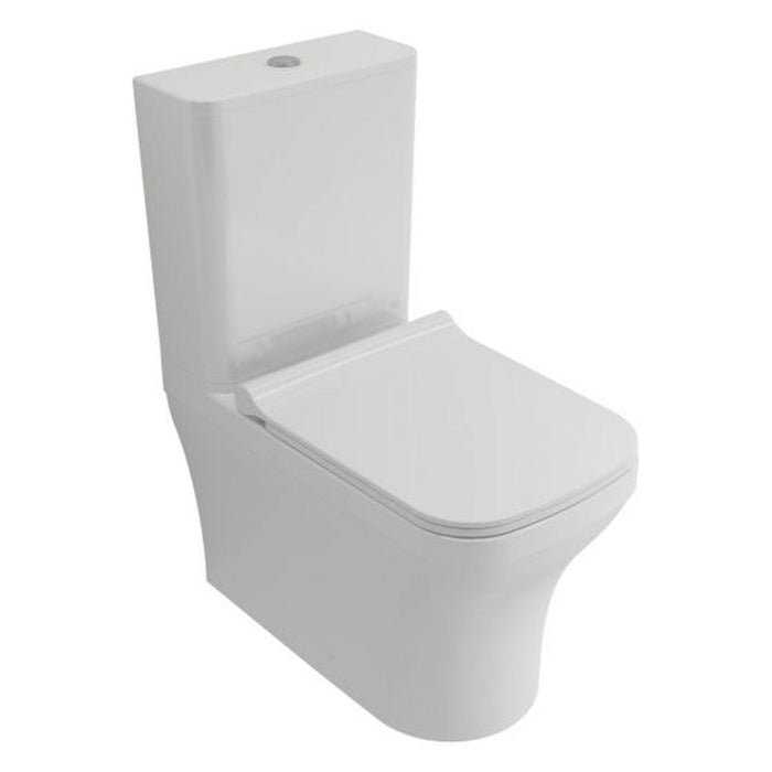 Tissino Savuto Rimless Close Coupled Toilet (Closed Back) - Unbeatable Bathrooms
