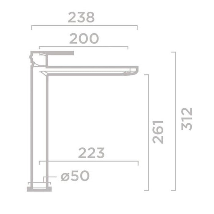 Tissino Savena High Spout Basin Mono Tap - Unbeatable Bathrooms
