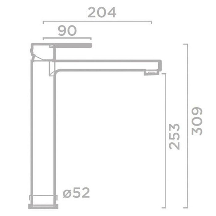 Tissino Bavera High Spout Basin Mono Tap - Unbeatable Bathrooms
