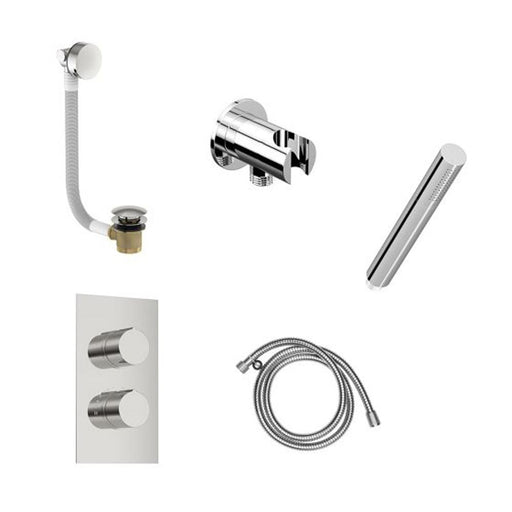 Tissino Mario Shower Pack 7 - Shower Valve, Handset & Bath Filler - Chrome - Unbeatable Bathrooms