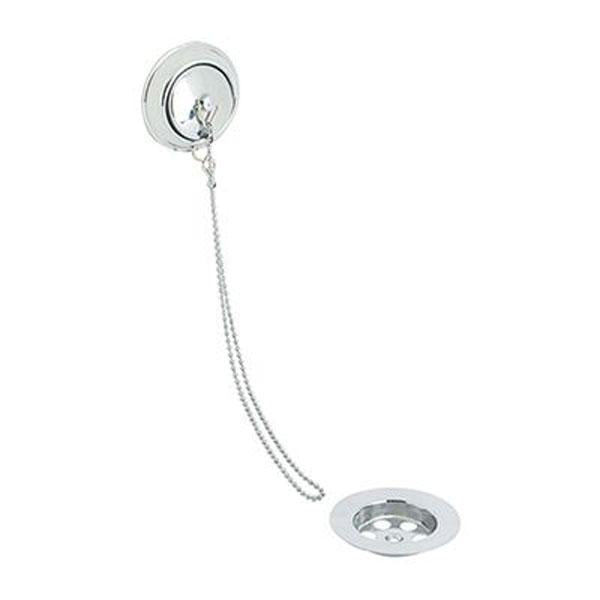 Tissino Bath Waste and Chain - Chrome - Unbeatable Bathrooms