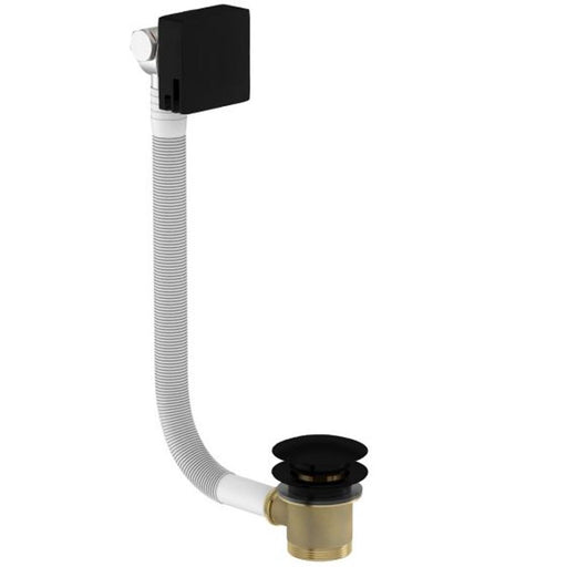 Tissino Alek Bath Filler with Clicker Waste & Overflow Matt Black - Unbeatable Bathrooms
