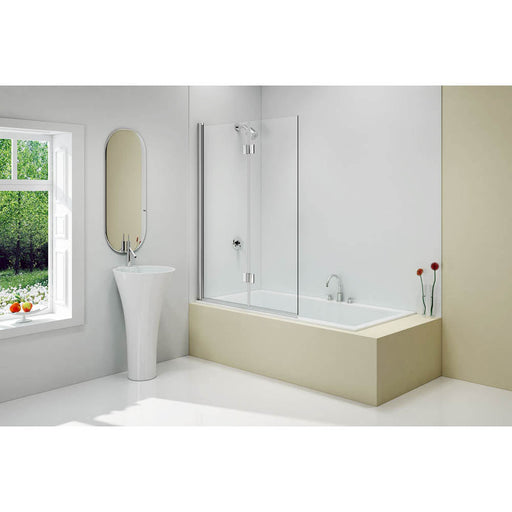 Merlyn 2 Panel Folding Bathscreen - Unbeatable Bathrooms
